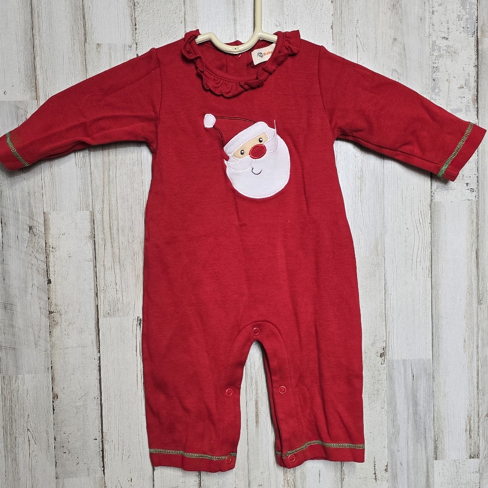 Baby Luigi Santa Claus Christmas Romper 3-6 months Holiday